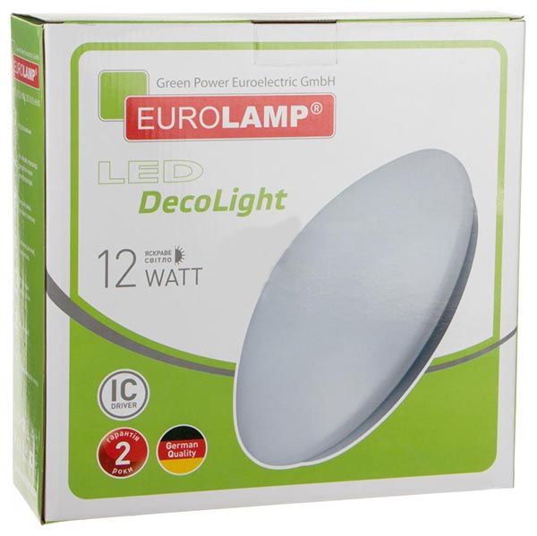 Светильник светодиодный Eurolamp 12 Вт белый 4000 К LED-NLR-12/4(F)new 